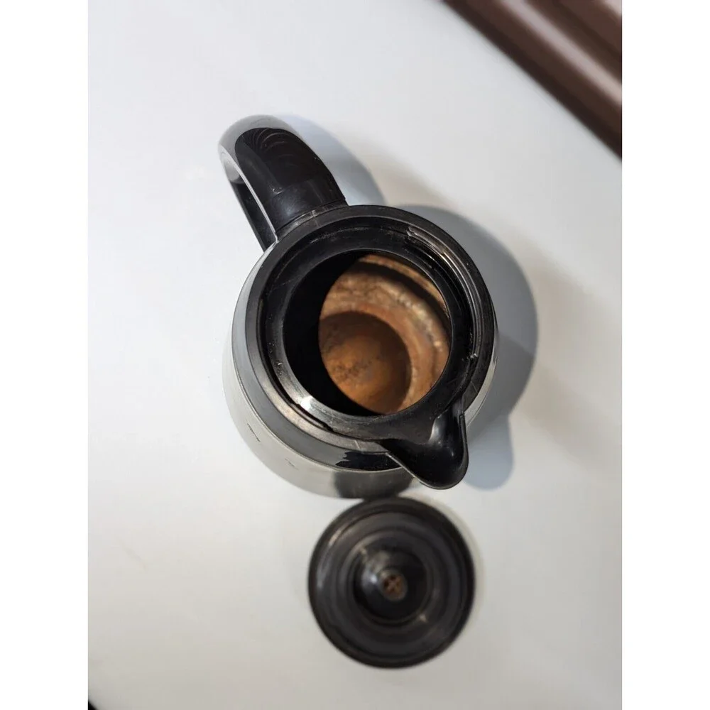 Stainless Steel 1.5L Silver & Black‎ Coffee Carafe Unbranded